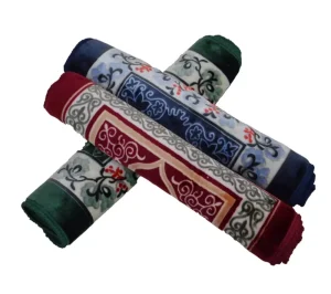 Islamic Prayer Carpet Muslim Prayer Mat Portable Folding Arabic Sejadah Carpet Tapis De Priere Islamic Plush Fabric Mat