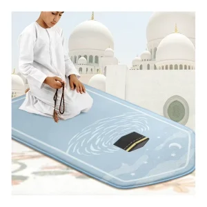 Islamic Prayer Mat Thick Memory Foam Muslim Prayer Rug for Kids