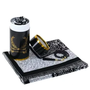 Islamic Ramadan Gifts Set Portable Prayer Mat Muslim Prayer Rug with Elegant Gift Box