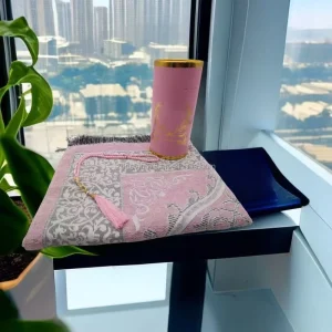 Islamic Ramadan Gifts Set Portable Prayer Mat Muslim Prayer Rug with Gift Box