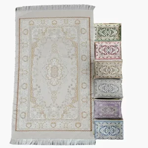 Islamic Tesbih Set Prayer Mat Sajadah with Portable Bag Wedding Eid Ramadan Gift Muslim Beads