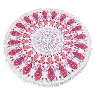 Italy Custom Printed Beach Towels Manufacturer Design Printed Microfiber Cooling Round Novelty Beach Towels