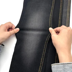 Item C3177 Black Color 10oz 3 1 Twill Stretch Denim Fabric Manufacturer