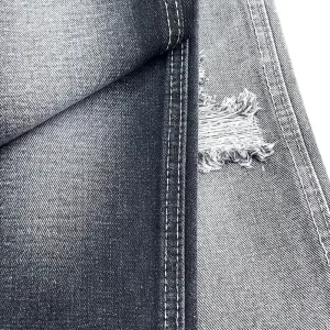 Item C973 11.2oz 3/1 Twill Non Stretch Black Color Denim Fabric Manufacturer