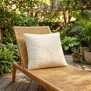 Ivory White Decorative Cushion Cover Outdoor Cushion Covers Cotton Velvet Luxury Cushions 50 X 50
