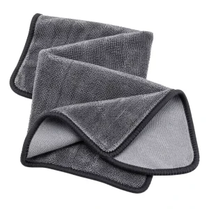 JIEXU 750gsm 70x90cm Polyester Quick-Dry Soft Lint-Free Scratch-Free Bulk Super Absorbent Single-Sided Twisted Loop