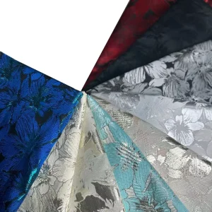 JS1804F Fashionable New Design PolyesterBlack Damask Fabric Brocade Unique and Luxurious Designs Best Quality 100 Jacquard