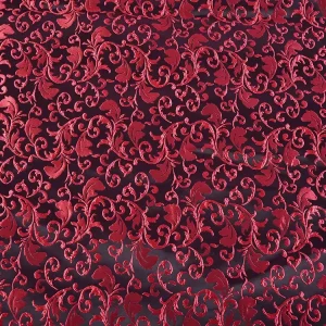 JS22 High Quality Floral Design 100% Polyester Jacquard Yarn Dyed Wrinkle Resistant Fabric for Women Dresses and Bags