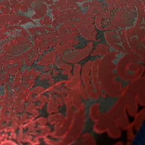 JSC1000 Free Sample Polyester Textured Floral Pattern Yarn Dyed Fabric Woven Brocade Jacquard Fabrics for Cloth Dress