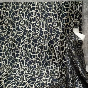JSF2289 Abstract Fashion Geometric Jacquard Fabric Dresses Vests Bags Jackets Designer Decorative Fabrics