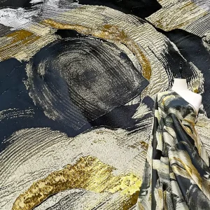 JSP938 Spring-Autumn Woven Creative Relief Breathable Yarn-dyed Jacquard Fabric 177gsm Medium Weight Decorative Evening