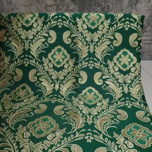 JSRX5298 Golden Court Style Yarn Dyed Jacquard Brocade Fabric 72%P 28%M Multi Color 280 GSM Girls Garments