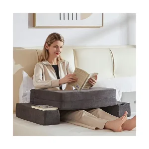 JYM Custom Memory Foam Reading Bed Armrest Wedge Pillow for Gaming Reading Work