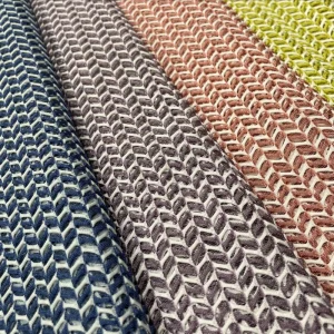 JZ 01 190gsm Warp Knitted Clothing Fabrics 45% Nylon 45% Polyester 10% Spandex Mesh Yarn Dyed Breathable Stretch Anti Pill