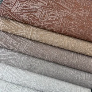 Jacquard 100% Polyester Woven Solid Color Drape Fabric Abrasion Resistant High Quality 410GSM for Window