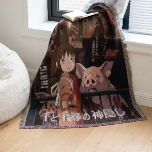 Jacquard Anime Woven Blanket Custom 4.3×5.2ft Factory Direct Couch Throw Wall Decor Pet Blanket Home Picnic 1pc MOQ