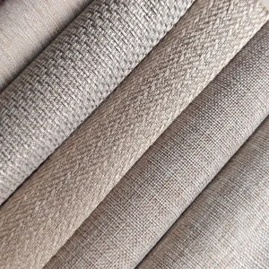 Jacquard Blackout Curtain Fabric with Fireproof Coating for Luxury Home and Hotel Window