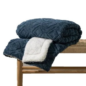 Jacquard Boho Sherpa Fleece Throw Blanket for Couch Super Soft Cozy Fuzzy Plush Blankets Reversible Thick Warm Blanket