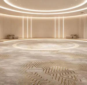 Jacquard Broadloom Custom Hotel Wall Carpet 4m Felt Back Nylon Anti Slip Durable Bulk Order Trade Partner Guest Room