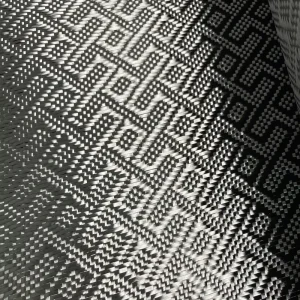 Jacquard Carbon Fiber Fabric 240gsm 3K Woven Carbon Fibre Cloth Plain Twill