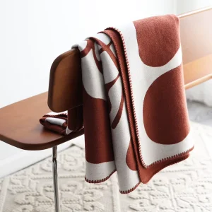 Jacquard Cashmere Raschel Blanket Modern Simplicity Geometric Pattern Knitted Technique Four Seasons Anti Dust Mite Factory