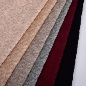 Jacquard Cashmere Wool Rayon Polyester Knitted Fabrics for Fashion Clothing