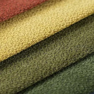 Jacquard Chenille Stripe Flannel Plain Composite Sofa Fabric Breathable Woven Dyed