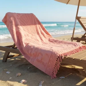 Jacquard Embossed Woven Terry High Quality Custom Logo Super Absorbent 100% Cotton Solid Color Eco Friendly Bath Beach Towel