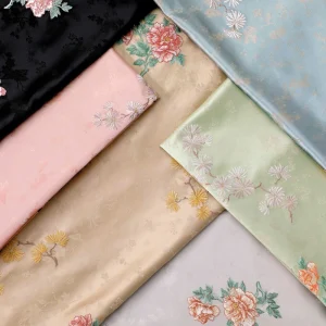 Jacquard Embroidery Woven 100% Polyester Fabric Eco Friendly Boys’ Clothes Plain Style Breathable Fashion Bags