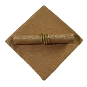 Jacquard Grain Solid Color Polyester Brown Cloth Napkin Decoration for Hotel and Home