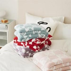 Jacquard Knitted Blanket Oeko Tex Product