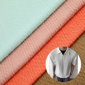 Jacquard Knitted Fabric 97% Polyester for Men Women Garment Old Money Style