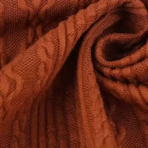 Jacquard Knitted Fabric for Children’s Clothing Stretchable Top Dress and Bottoming Shirt with Fried Dough Twists for Garments