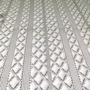 Jacquard Knitted Flame Retardant Waterproof 100% Polyester Mattress Fabric OEKO TEX Certified 420gsm Mattress Making Fabrics