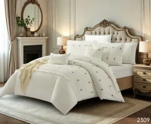 Jacquard Luxury Comforter Set 8 Pcs Bedding Set Home Textile