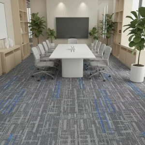 Jacquard Polypropylene Carpet Tiles Commercial Office Hotel Home Bedroom Living Room Anti Slip Stain Resistant Modular