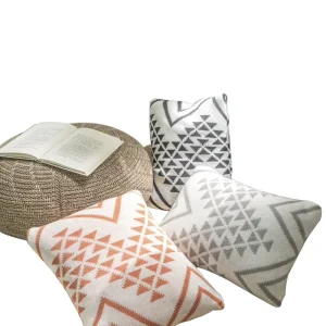 Jacquard Sofa Decor Office Woven Cotton Outdoor Custom Pillow Sofa Seat Cushions