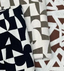 Jacquard Sofa Upholstery Fabric Heavyweight Woven Polyester Fabric for Living Room Sofa and Pillows