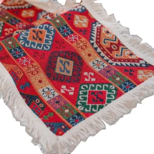 Jacquard Table Runner with Tassels Wedding Decoration Atmosphere enhancing American Vintage style Entryway Cover