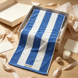 Jacquard Weave Absorbent Cotton Bath Towel Heavy GSM 100% Cotton Custom Logo Sports Sweat Towel