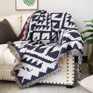 Jacquard Woven Throw Blanket Quick Customization for Home Decoration Wall Hanging Sofa Blanket Tapestry