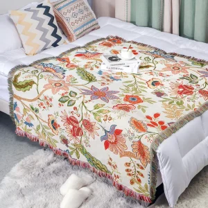 Jacquard Woven Throw Blanket for Sofa and Home Decoration Four Seasons Use