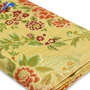 Jacquard Yarn Dyed Woven Fabric Curtain Cushion Upholstery Jacquard Fabric for Home Textile