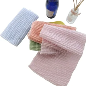 Japanese Stretchable Strap Back Scrubber for Shower Wash Cloth Scrub Washcloth Exfoliating Shower Towel