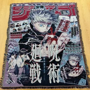 Japanese Style Custom Wall Hanging Anime Tapestry Woven Throw Blanket Cotton Tapestry