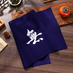 Japanese Style Tenugui Cotton Linen Printed Hand Towel Absorbent Tea Cloth Kitchen Table Cloth Sustainable Home Textile