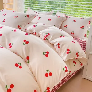 Japanese Style Washed Cotton Microfiber Four Pieces Bedding Set Collections