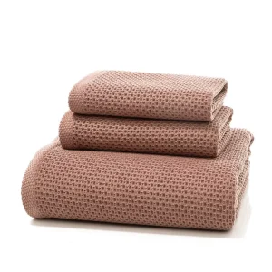 Japanese Tea Ceremony Towel Bath Towel Cotton Honeycomb Absorbent Breathable Bath Towel