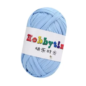 Jiuseniao Solid Color T shirt 100g China Manufacturer Knitting Handbag Crochet Blended Fancy Yarn for Weaving T shirt Yarn 100g