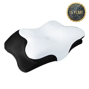 Jiyimei Orthopedic Cervical Memory Foam Pillow Ergonomic Contour Neck Support Anti Snore Bed Pillow for Neck Pain Relief